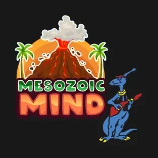 Parasaurolophus on Bass Guitar - Mesozoic Mind! T-shirt design