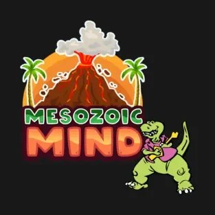 T-Rex Rocks Guitar! - Mesozoic Mind T-shirt design