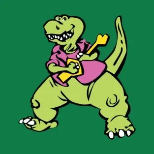 T-Rex Rocks! - Mesozoic Mind! T-shirt design