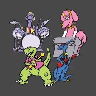 The Mesozoic Band - Playing Mesozoic Mind (v2) T-shirt design